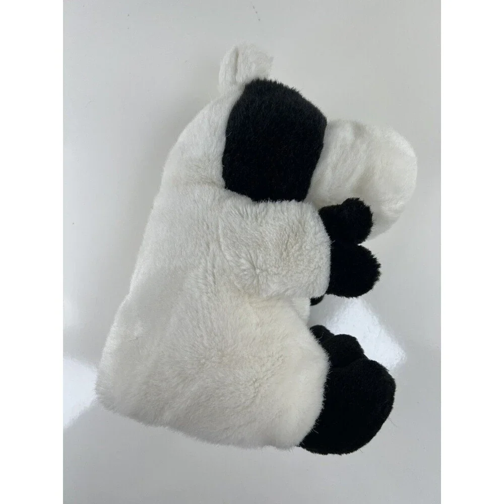 DGE Snuggie Hand Puppet Cow Toy Plush Vintage 1999 Stuffed Animal 9